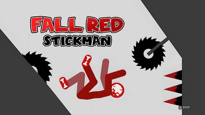 Fall Red Stickman - Survive the Deadliest Vertical Descent Challenge Ever Created